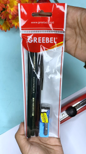 GREEBEL Stationery Set 2018-10/Paket Stationary Set Pensil 2 pcs +Ballpen +Penghapus +Rautan Serutan