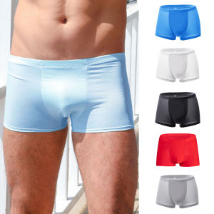 Ice Silk Men Briefs Underwear Seamless Breathable Men Underwear Trunk Seluar Dalam Lelaki Boxer Brief Ice Cook Sejuk 男士冰丝内裤