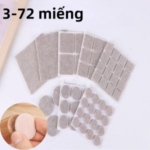 8 Kiểu Miếng Đệm Chân Ghế Bằng Nỉ Tự Dính 3-72 Chiếc Chống Trượt Đồ Nội Thất Bàn Ghế Chống Va Đập Giảm Tiếng Ồn Trang Trí Nhà Hình Tròn