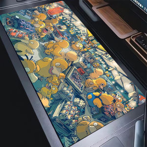 Potdemiel | Psyduck E-Sports Miếng Lót Chuột 90X40Cm Mịn Màng Cao Su Linh Hoạt Chống Thấm Nước Chống Trơn Trượt Game Thủ XXL Bàn Phím Máy Tính Thảm Kawaii Thiết Kế