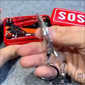 SOS Survival Box Outdoor Survival Tool Survival Kit Portable Metal First Aid Emergency Box