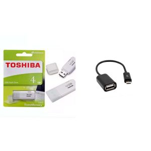 ( PROMO ) flashdisk toshiba 4gb + otg kabel