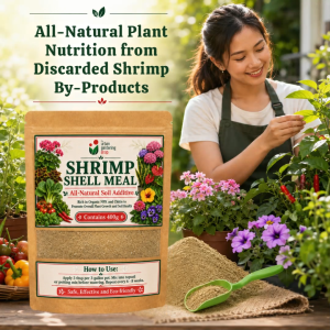 Shrimp Shell Meal - All-Natural Soil Additive Derived from Ground Shrimp Shells (Ideal For Home Gardening Use - Contains Rich Organic Plant Nutrients)