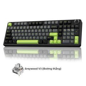 AULA | Bàn Phím Chơi Game Không Dây AULA F99PRO Với Cấu Trúc Gasket Có Thể Thay Nóng Tương Thích Với Bàn Phím Cơ 3/5 Chân Có Núm Điều Khiển Đa Phương Tiện Đèn Nền Nhiều Màu Sắc Dành Cho Máy Tính Để Bàn Máy Tính Xách Tay Máy Tính Bảng