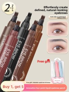 MONLEYTA | 4-Prong Waterproof Long-lasting No-fade Clear Definition Eyebrow Pencil