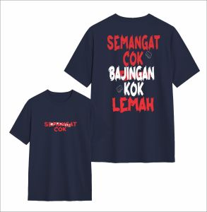 Kaos Distro Semangat Cok Bajingan Kok Lemah Catton Combad24s Tebal Nyaman