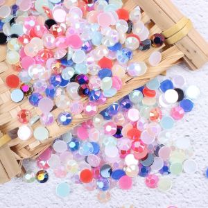 Imitation Table Acrylic Diamond Flats Manicure Jewelry 2 Mm400 Jelly Color Multi-Color Optional DIY Nail Ornament