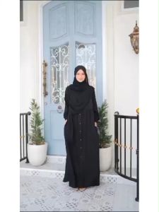 Gamis Polos Premium Atelier Minji Rayon Twill & Dress Busui Polos Ukuran Small Sampai Jumbo