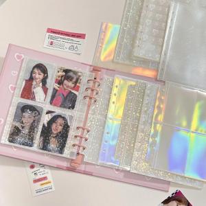 Binder Photocards Cover A5 Kpop Loose-leaf Collect Book Photo Cards Album Storage Book Stationery Birthday Gifts Holder Notebook
