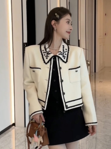 DANTING | Stylish Luxury Elegant Chic Korean Style White Womens Jacket