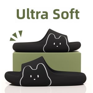 Slip-On Home Slippers Mens Womens Anti-Slip Bathroom Use Summer New Style Couple Indoor Outdoor Comfortable EVA Material