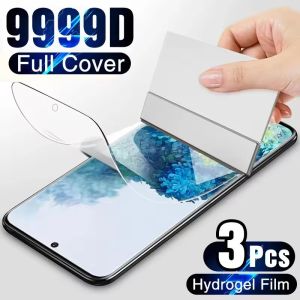 3pcs Hydrogel Film For Samsung Galaxy S23 S20 S21 S22 Plus Ultra FE Note 20 9 10 A52S A30 A53 A51 A50 A21S Screen Protector