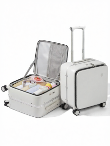 Mixi | Aluminum Frame Front and Side Open Lightweight Password Lock Luggage 18 inches