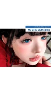COD SOFTLENS MY DOLLY BLYTHEYE BLUE 14.2MM BY PINKIN NORMAL DAN MINUS TINGGI
