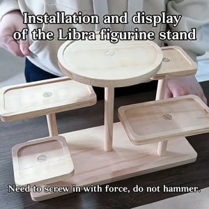 ชั้นไม้วางโมเดล ชั้นวางโมเดล ชั้นไม้มินิมอล ตู้โชว์โมเดล กล่องใส่ art toy popmart labubu ที่วางโมเดล