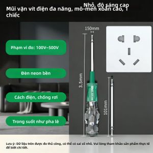 BAOLIAN | Bộ Tua Vít Hai Đầu Mô-men Xoắn Mạnh Kèm Bút Thử Điện Áp 100-500V Và Dụng Cụ Tua Vít Đầu Phillips & Đầu Dẹt