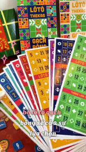 Bộ Đồ Chơi Kêu Lô Tô Truyền Thống  – Giấy Dày Bền Đẹp – Boardgame Giải Trí Gia Đình & Bạn Bè