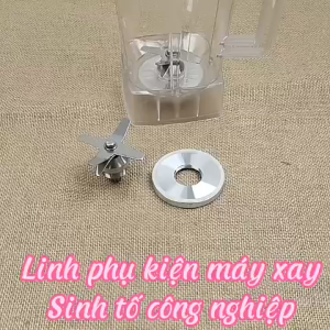Bộ lưỡi dao xay 6 cánh nhông 12 khía dùng cho máy sinh tố công nghiệp xay rau củ quả hành tỏi tiêu ớt sữa hạt gia vị bằng inox 304 sắc bén hàng nhập khẩu chất lượng tốt thay thế yên tâm