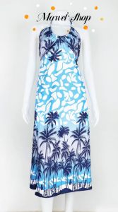 (ร้านส่งไว) 🌴🖤💙ชุดเดรสมินิโบว์หลัง ลายมะพร้าวดำฟ้า สวยเซ็กซี่ ผ้าไหมอิตาลี นุ่มลื่น ผ้าพริ้ว พร้อมส่ง