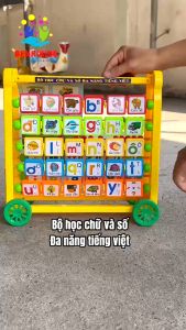 [Sato] Bộ Chữ Số Đa Năng Gấu Con Chăm Học Sato98 Đồ Chơi Giáo Dục Trẻ Em Học Toán Văn Chữ Số Cho Bé Tư Duy Học Hỏi