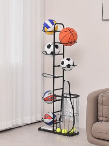 Basketball Storage Rack Put Ball Football Storage Basket Placed Rack Volleyball Stand Holder Space