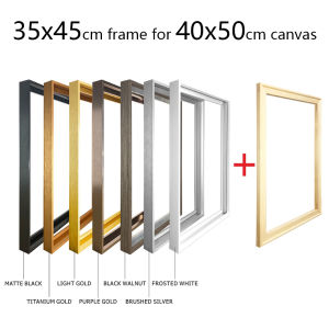 35x45cm Matel Frame For 40x50cm Canvas Painting Gold Black Aluminum Alloy Oil Painting Frame Wall Art Photo Poster Home Decor