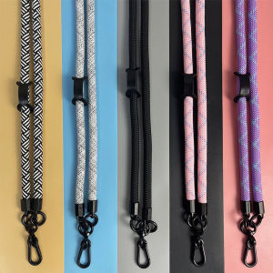 Anank Mobile Phone Lanyard Crossbody Anti-Lost Rope Universal Detachable Durable Nylon Lanyard with Hook 2 Patches