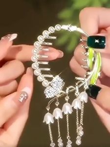 เกาหลีแฟชั่นพู่มูกกิ๊บติดผมหรูหรามูกเครื่องประดับแฟชั่นยอดนิยมระดับไฮเอนด์ผมหญิงผมหัวเข็ม คุณค่าที่สุด ถูกที่จราจร