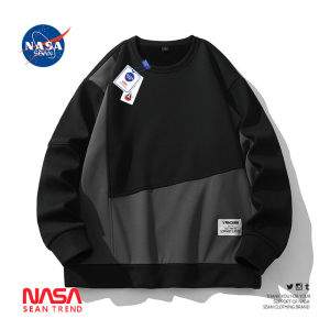 Wassup Panda Mens Loose Fit round Neck Sweatshirt Long Sleeve Casual Top Spring Autumn New Arrival Polyester Fabric T-Shirt