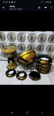 REBANA HADROH 1 SET LENGKAP DARBUKA 9INC + TAS