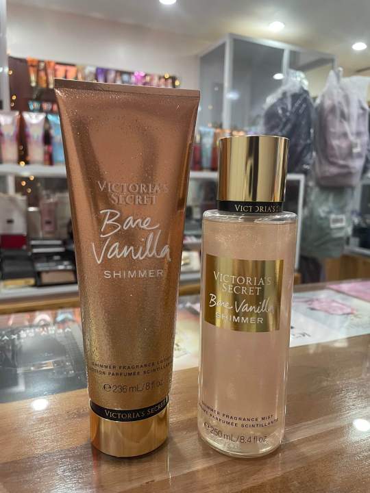 Victorias Secret Bare Vanilla Shimmer 236Ml Lotion 250Ml Mist Set