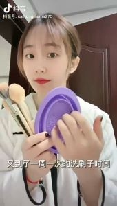 ล้างแปรงแต่งหน้า น้ํายุประสงค์ ถาดซิลิโคนล้างแปรง