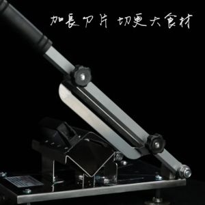 羊肉卷切片机火锅爆肥牛新款切肉机 家用小型切肉片机 刨肉机切卷机 Stainless Steel Meat Slicer Manual Adjustable Freeze Meat Cutter Cutting Slicing Machine For Beef Mutton Roll
