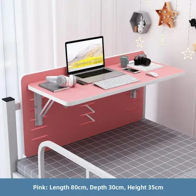 Large Size Computer Desk Dormitory Bunk Bed Underbed Table Foldable No Installation Required Floating Book Desk Small Table