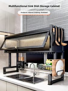 Multifunction Dust-Resistant Dish Rack Shelf