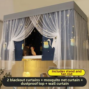 Shade Mosquito Net Curtain for Bunk Beds with Stand