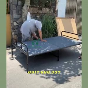 GIƯỜNG SẮT XẾP - GẤP GỌN CÓ NỆM CHỊU LỰC TỐT GIÁ RẺ SIÊU BỀN