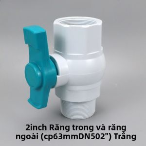 Van Cầu PVC Đơn Giản Bằng Nhựa Cho Ống Nước Van Nước Ngoài Trong Van Nối Nhanh Van Cầu Bằng Thép Không Gỉ Trung Quốc Đại Lục
