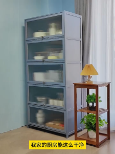 Storage rack floor standing household movable with wheels bookshelf storage cabinet multifunctional kitchen storage cabi