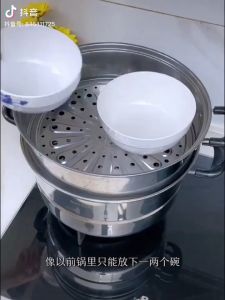 K7390 带盖扇形蒸盘盒 fan-shaped steaming tray box with lid (1 set of 3 pieces)