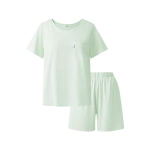 YOUKESHU | Cool Feeling Simple Womens Sleepwear Set for Spring and Summer Season