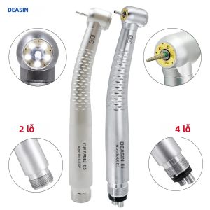 DEASIN 5 Đèn LED Tua Bin Quay Tốc Độ Cao Cho Tay Khoan Nha Khoa 2/4 Lỗ Dụng Cụ Nha Khoa Bằng Kim Loại
