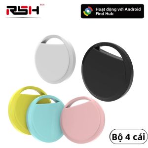 Bộ 4 Thiết Bị Định Vị Bluetooth GPS Thông Minh Tương Thích Với Ứng Dụng Tìm Của Google Trên Android Tìm Kiếm Chìa Khóa Xe Đạp Vật Nuôi Chống Nước Dùng Được Cho Xiaomi Samsung OnePlus