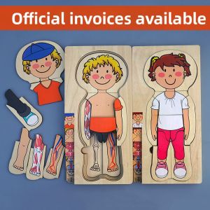 Multi Layer Wooden Body Puzzle Toy Laser Smooth
