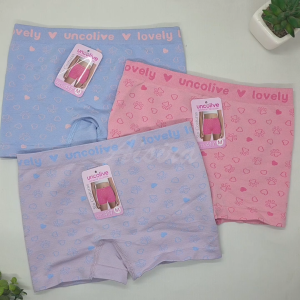 UNCO 6pcs 3pcs Celana Dalam Boxer Anak Perempuan Usia 3 - 13 Tahun Bahan Adem Nyaman / CD Anak Cewek