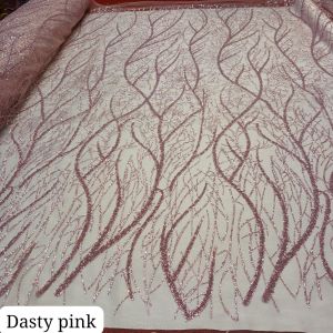 Bahan Kain Tile payet Cendy akar peat Premium.