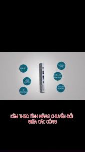 Hub chuyển 7in2 Choetech HUB-M14 dùng cho Macbook (Hàng chính hãng)