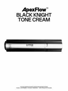 ApexFlow Black Knight Tone-Up Cream 15g | Mens Brightening Cream Natural Flawless Finish Waterproof Sweat-Resistant Non-Greasy Moisturizing Daily Wear