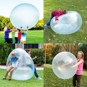 Diameter 70cm Kids Blow Up Balloon Toy Children Outdoor Soft Air Water Filled Bubble Ball Fun Party Game Summer Gift Inflatable Elastic Ball