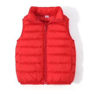 Girls Boys Down Cotton Vests Childrens Warm Sleeveless Jacket Kids Waistcoat Outerwear Autumn Winter Boys Coat
